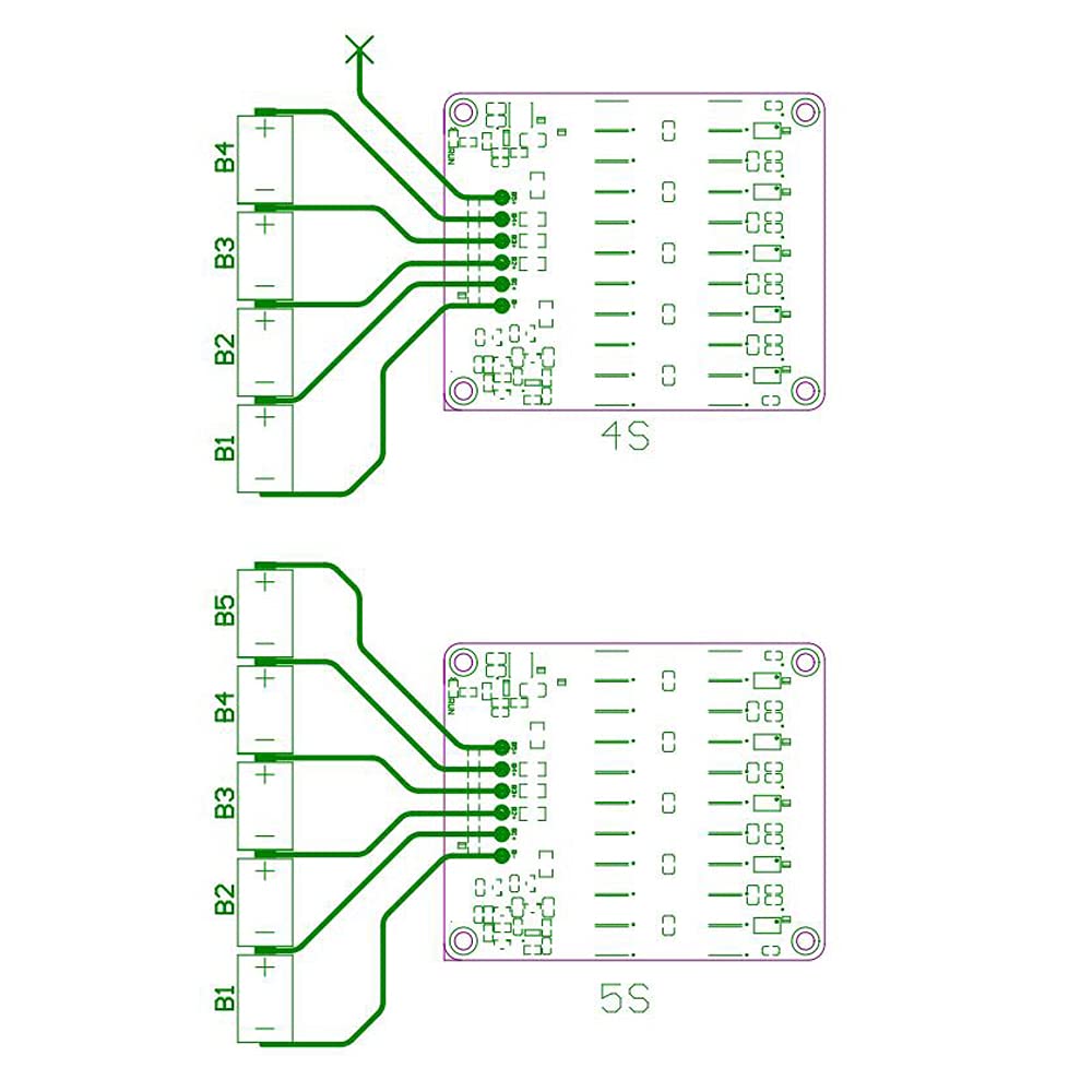 Módulo de Equalización Activa 4S 5S 5A LFP Lifepo4 Lipo/Titanato LTO Batería Transferencia de Energía Condensador Rápido