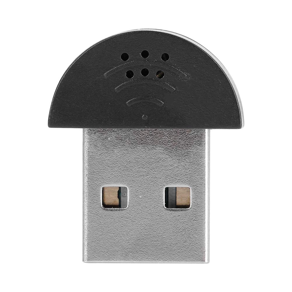 Micrófono USB Mini Wendry Negro para Grabación de Audio en Computadora PC