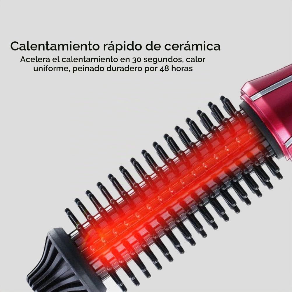 Peine Rizador de Pelo Brrnoo Eléctrico Antiarrugas Plegable para Hogar y Salón
