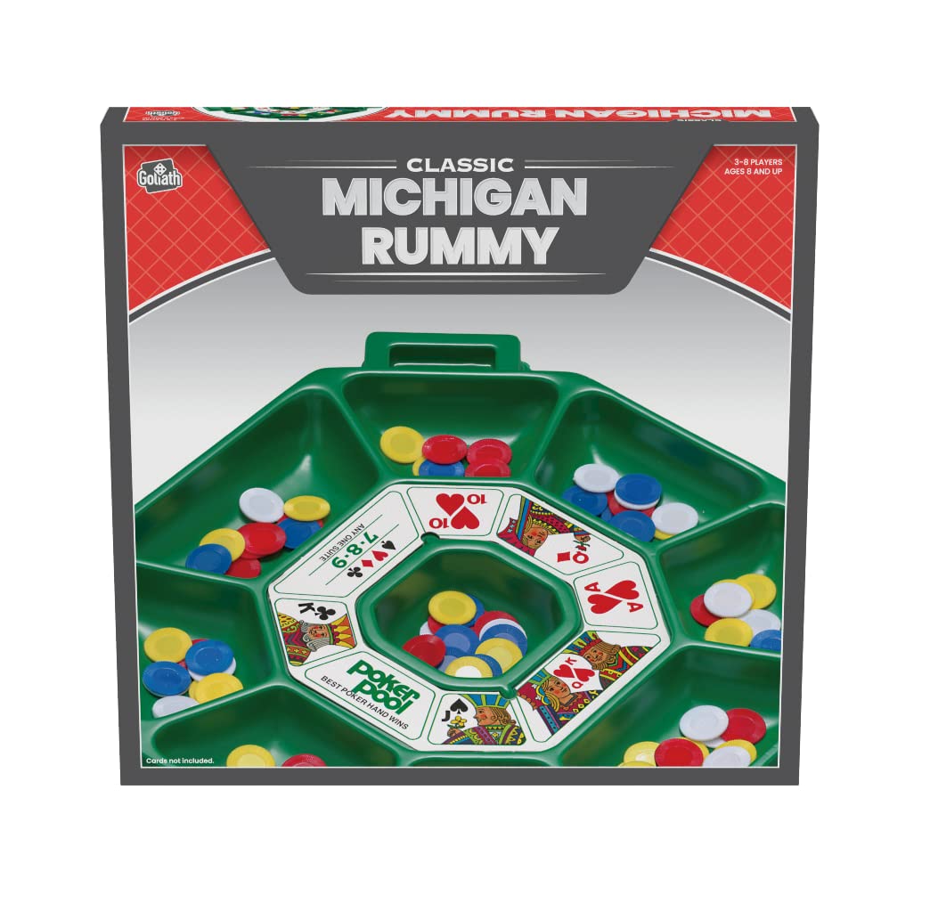 Goliath Michigan Rummy - La Mezcla Perfecta de Rummy y póker para una Experiencia de Juego Completamente Nueva (Exclusiva de Amazon)