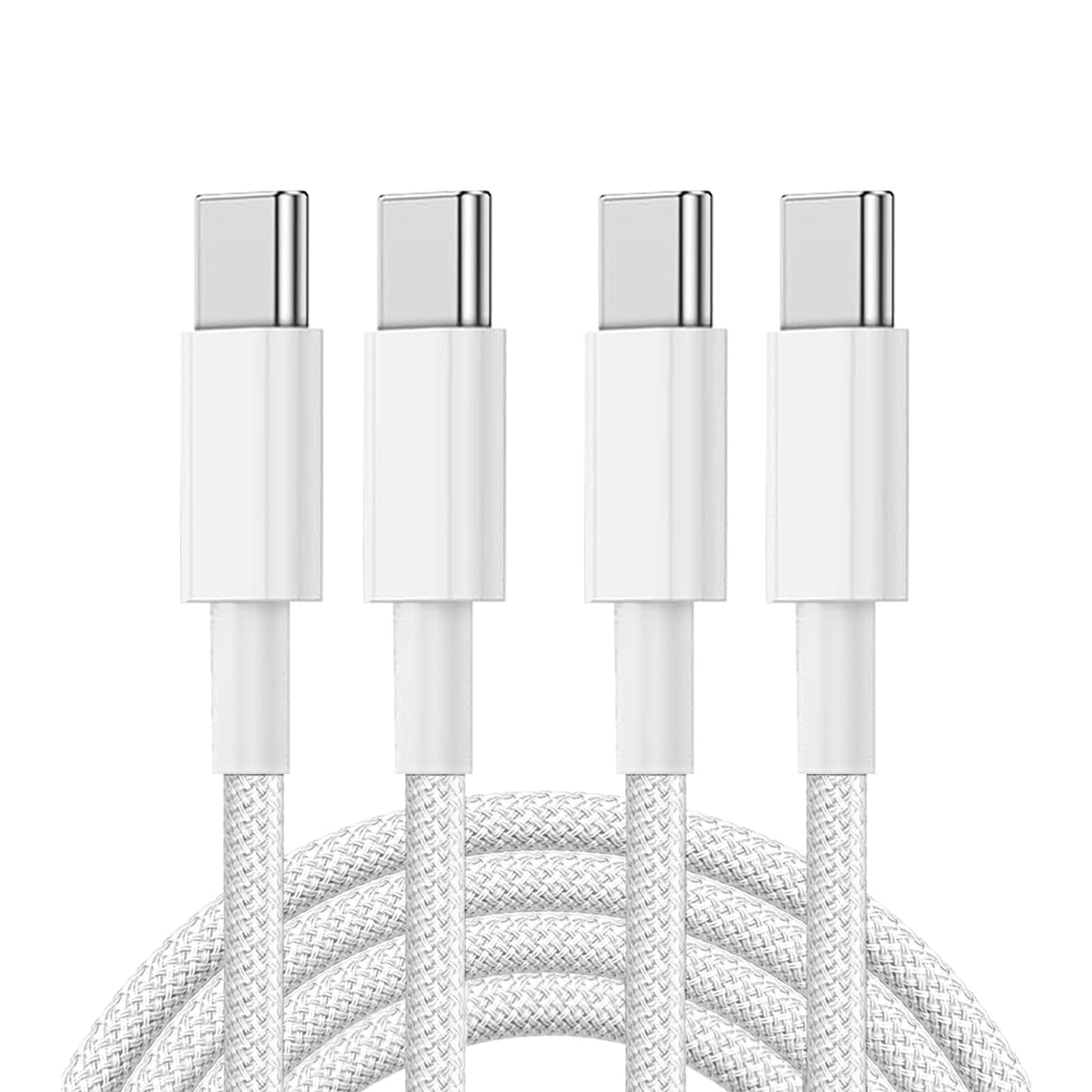 Cable USB C para Carga Rápida 2M,Admite una velocidad de carga de hasta 60 W，cable usb c Para iPhone 16 15 Serie, 60W Tipo C a USB-C, Adaptador 20V 3A, Compatible Paquete de 2