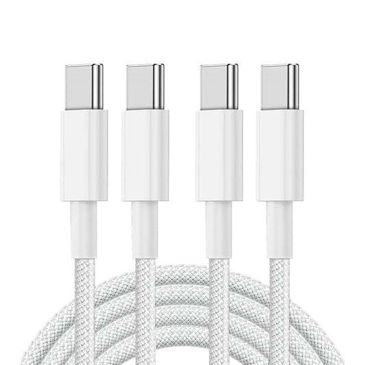 Cable USB C para Carga Rápida 2M,Admite una velocidad de carga de hasta 60 W，cable usb c Para iPhone 16 15 Serie, 60W Tipo C a USB-C, Adaptador 20V 3A, Compatible Paquete de 2