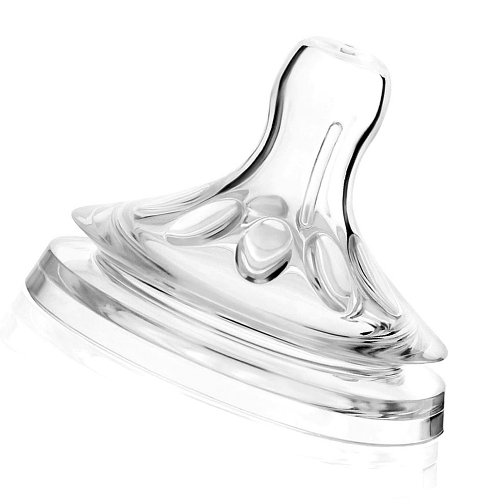 Pezón de Silicona para Biberón Suave Transparente para Bebés de 6 a 12 Meses