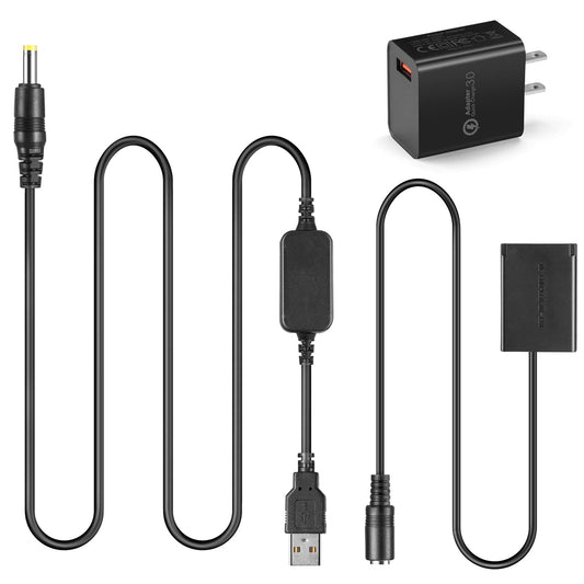 Raeisusp 5V Cable USB + DR-110 Acoplador NB-13l NB13L Batería Analógica para Canon G7X Mark II G1X G7X MII G5X G9X SX720