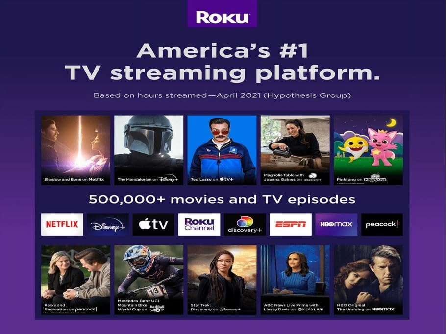onn. Roku Smart Soundbar con reproductor multimedia de transmisión 4K incorporado (reacondicionado)