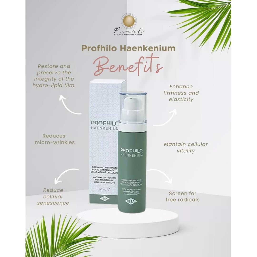 Profhilo Haenkenium 50ml |Crema Facial Italiana, Antiarrugas, Mantiene la Vitalidad de la Piel.