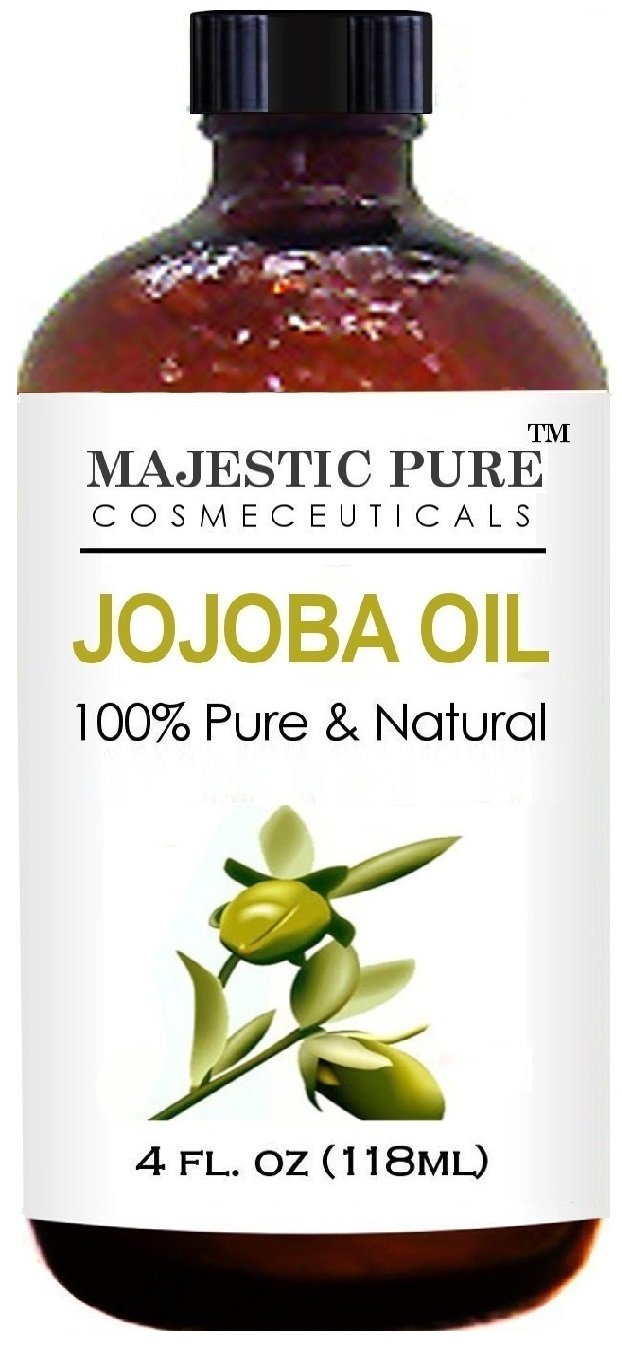 Majestic Pure Jojoba Oil for Hair, Skin or As Carrier Oil, 4 fl. oz.