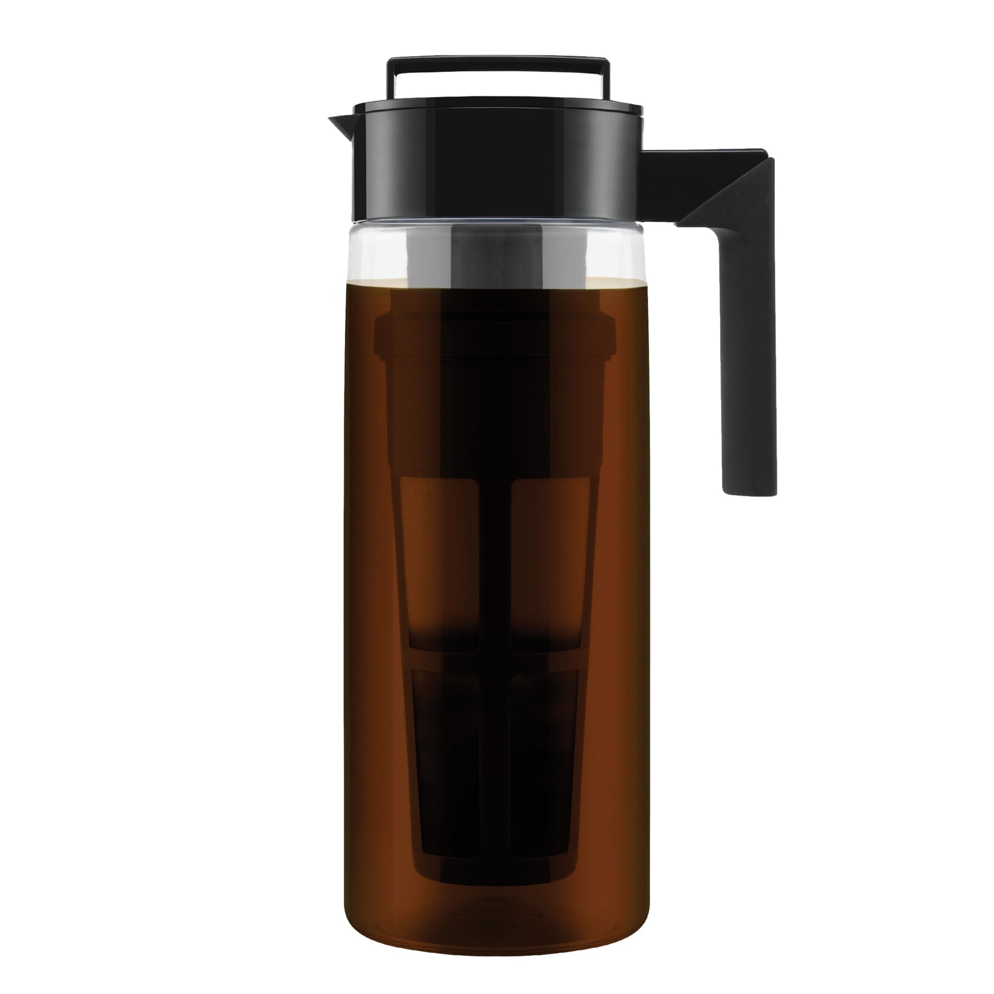 Cafetera Takeya Negro con Cierre Hermético y Mango de Silicona
