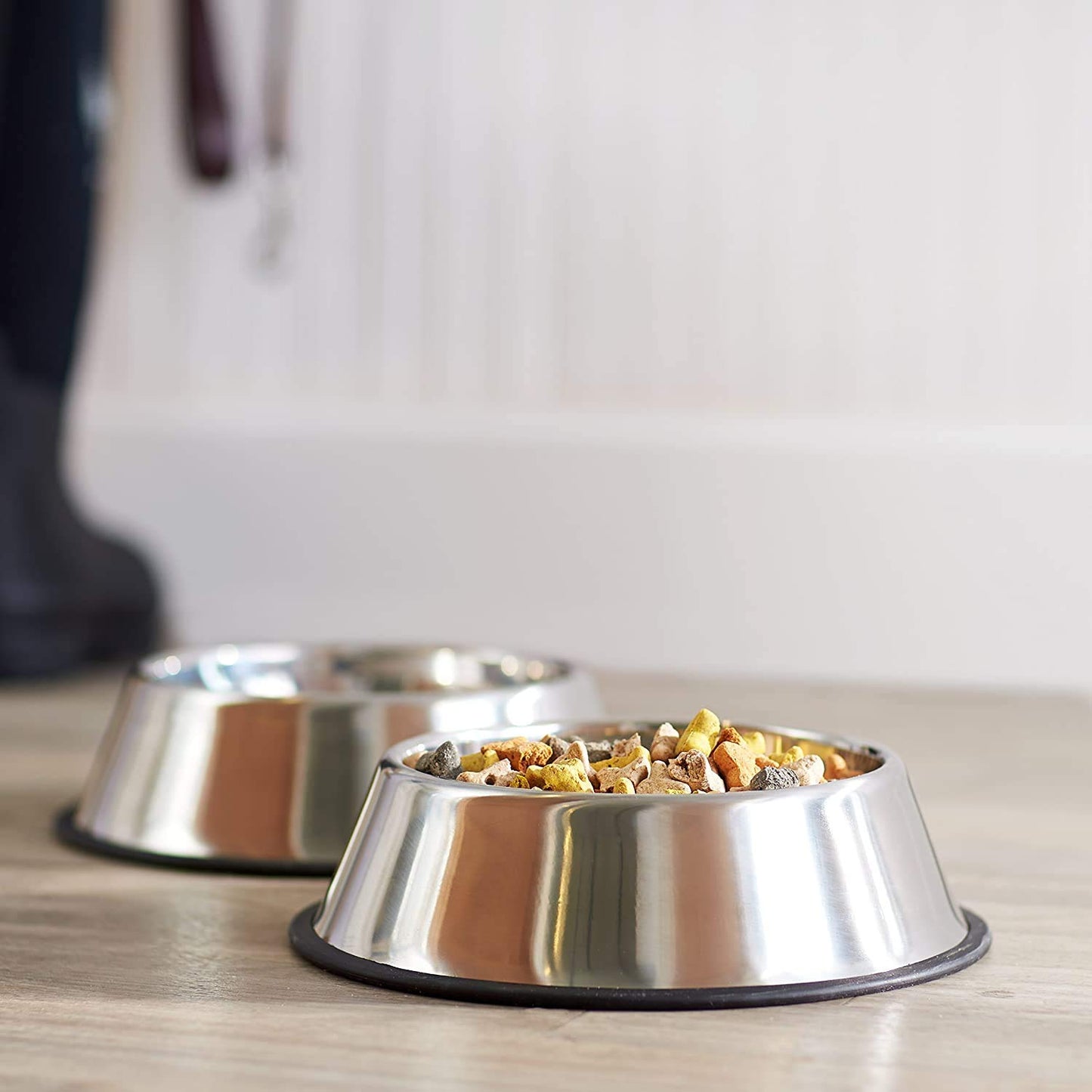 Platos para Alimento y Agua Wolfi para Perro Grande Set de Dos Tazones