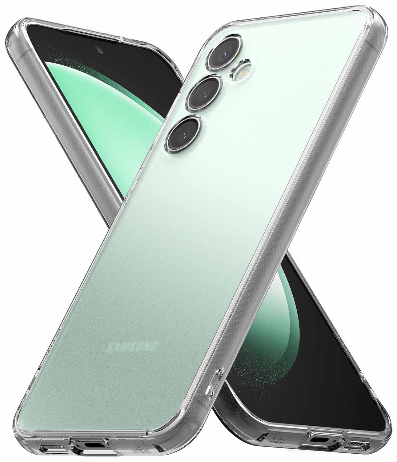 Funda Ringke Fusion Transparente Mate Anti Huella para Samsung Galaxy S23 FE