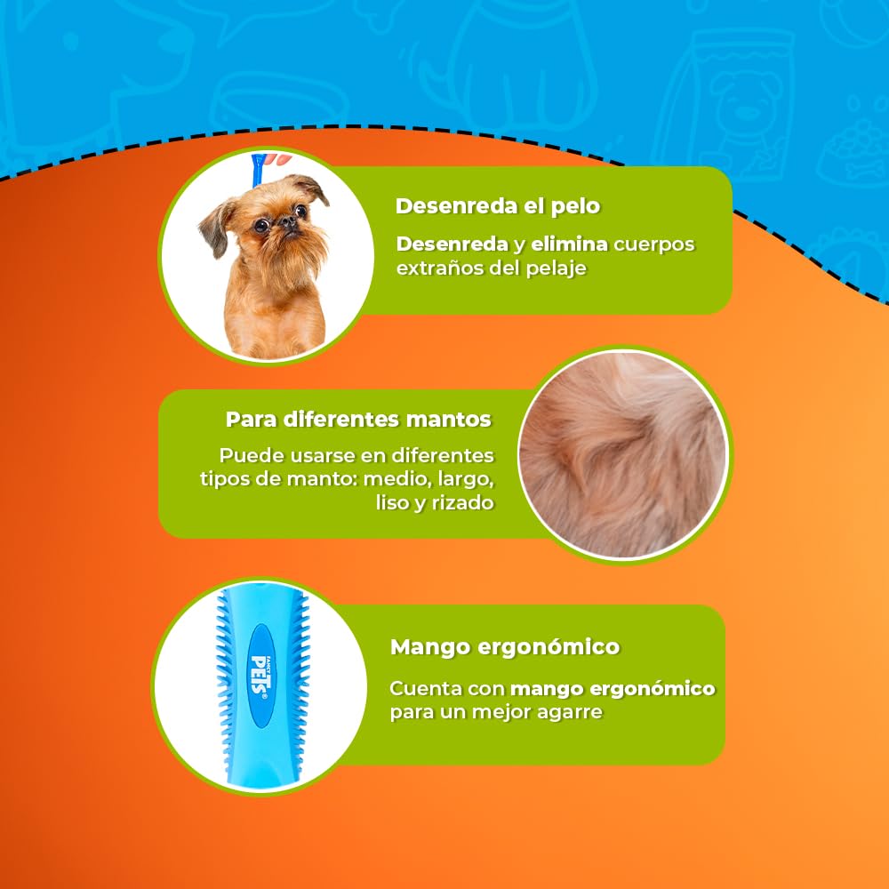 Carda Fancypets Azul Tamaño Mediano para Perro