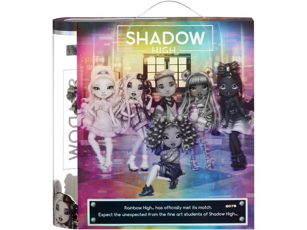Muñeca de Moda Rainbow High Shadow High Nicole Steel Gris con Cabello Rizado y Atuendos de Diseñador para Niños a Partir de 6 Años