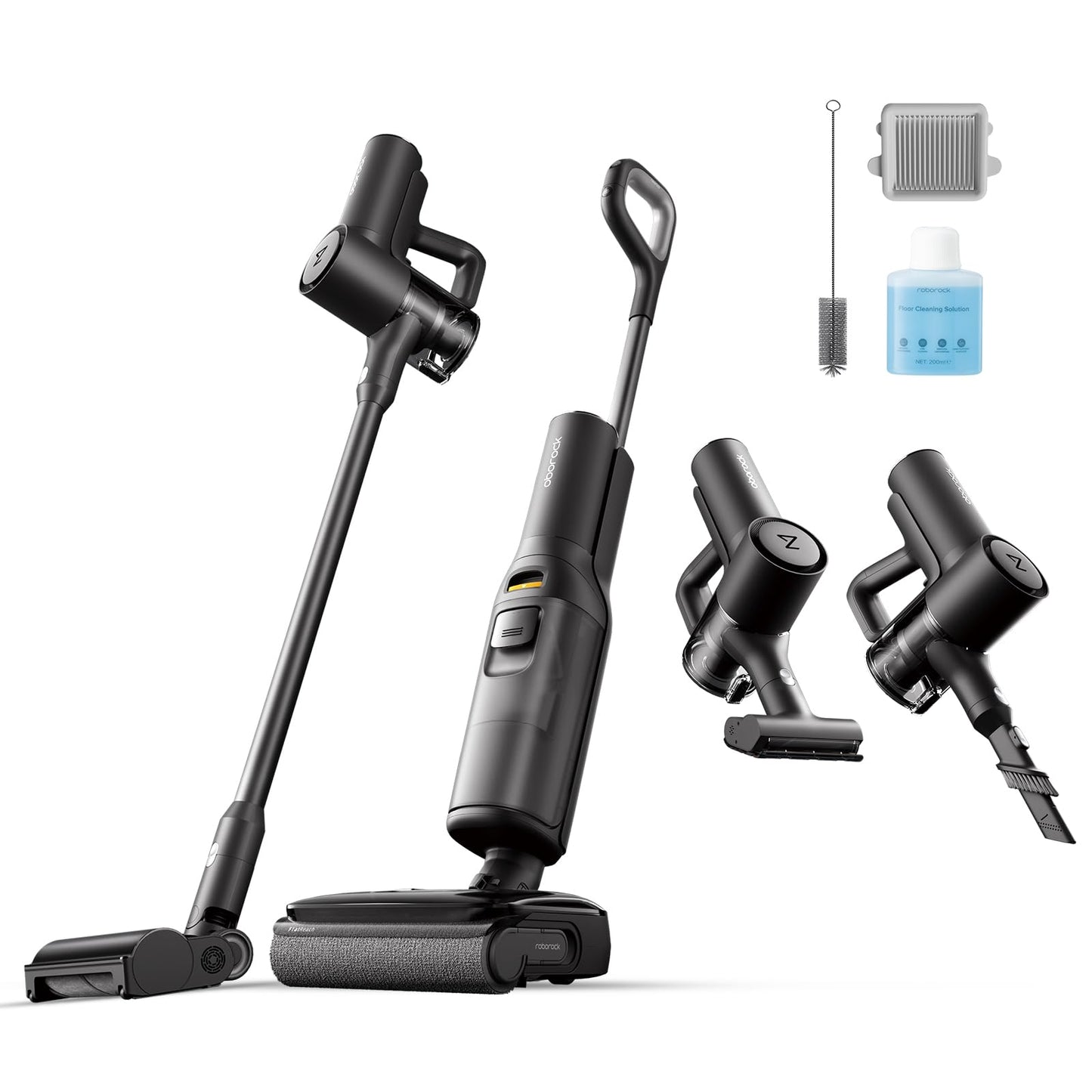 Aspiradora Roborock F25 Combo Blanco Inalámbrica 5 en 1 Multisuperficie para Suciedad Seca y Húmeda