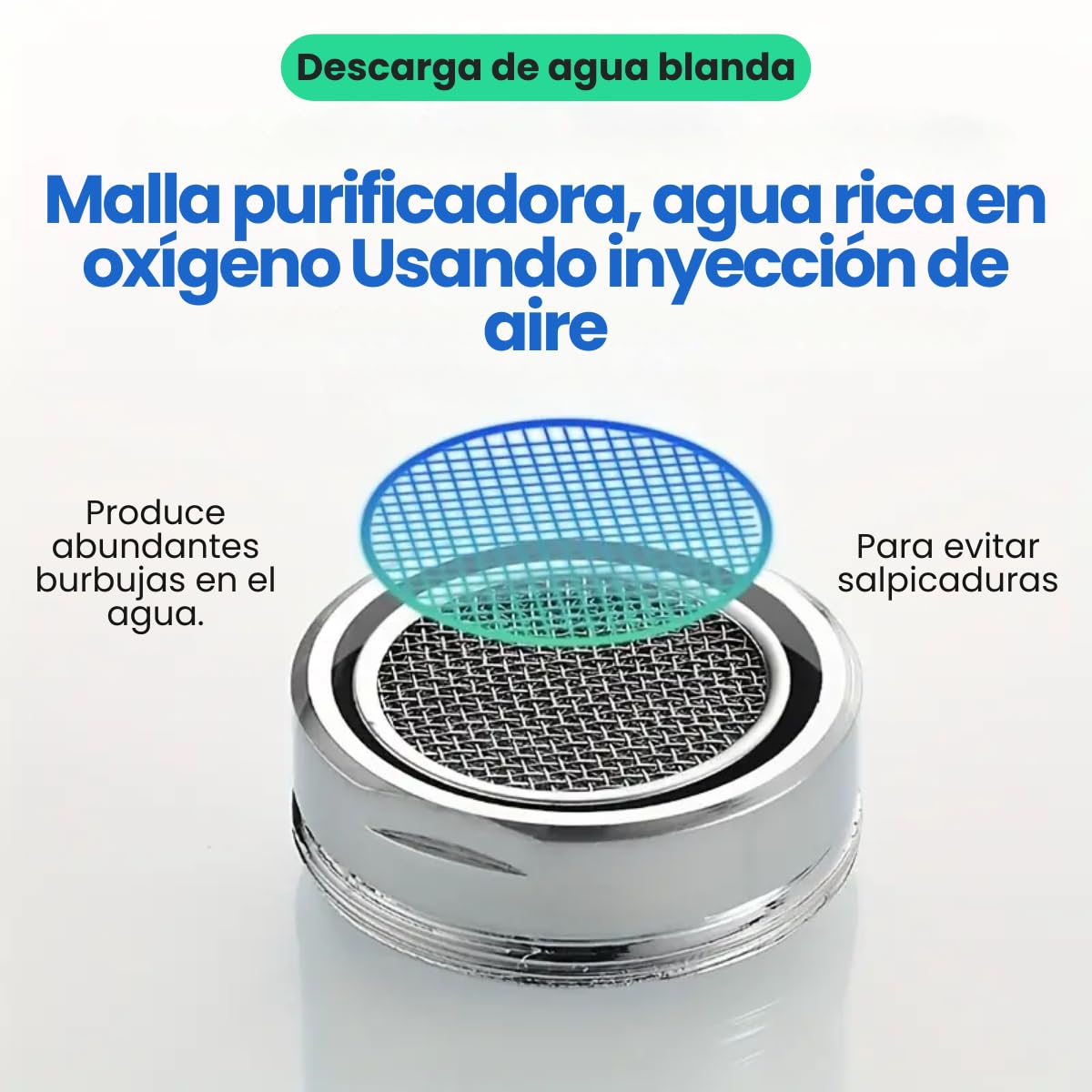 Filtro Aireador de Grifo VERALY.MX Latón Ahorro de Agua Roscas Macho Repuesto Estándar