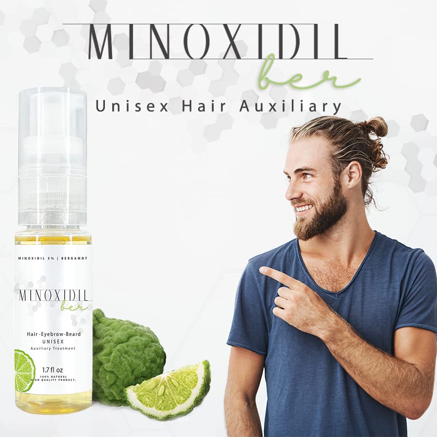 Espuma Minoxidil 5% con Bergamota Tratamiento Barba y Cabello
