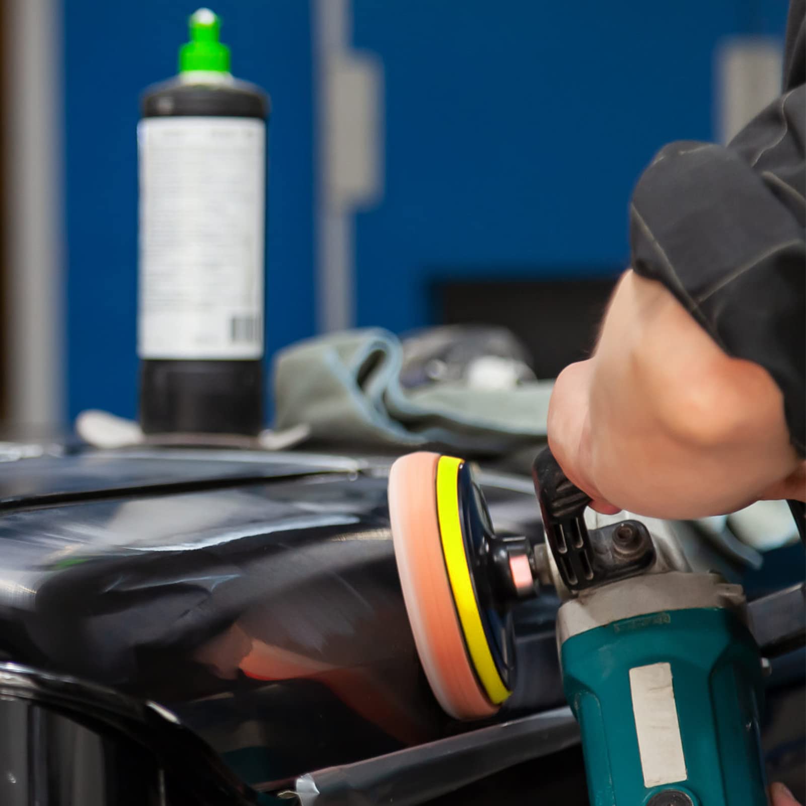 Kit de Almohadilla para Pulir y Encerar 11 Pcs + Adaptador de Taladro 7 Pulgadas