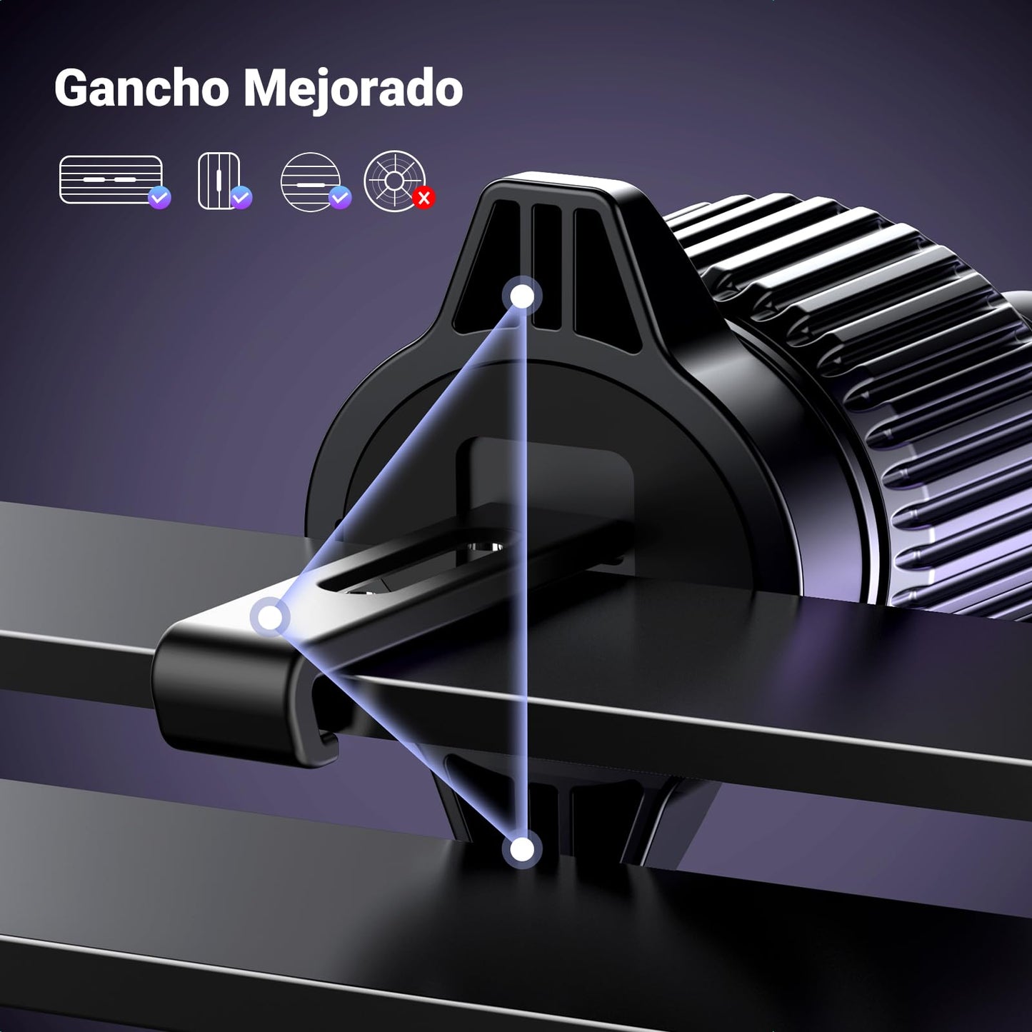 Soporte Celular Automóvil UGREEN Negro Multifuncional MagSafe 3 en 1 para iPhone y Todos los Celulares