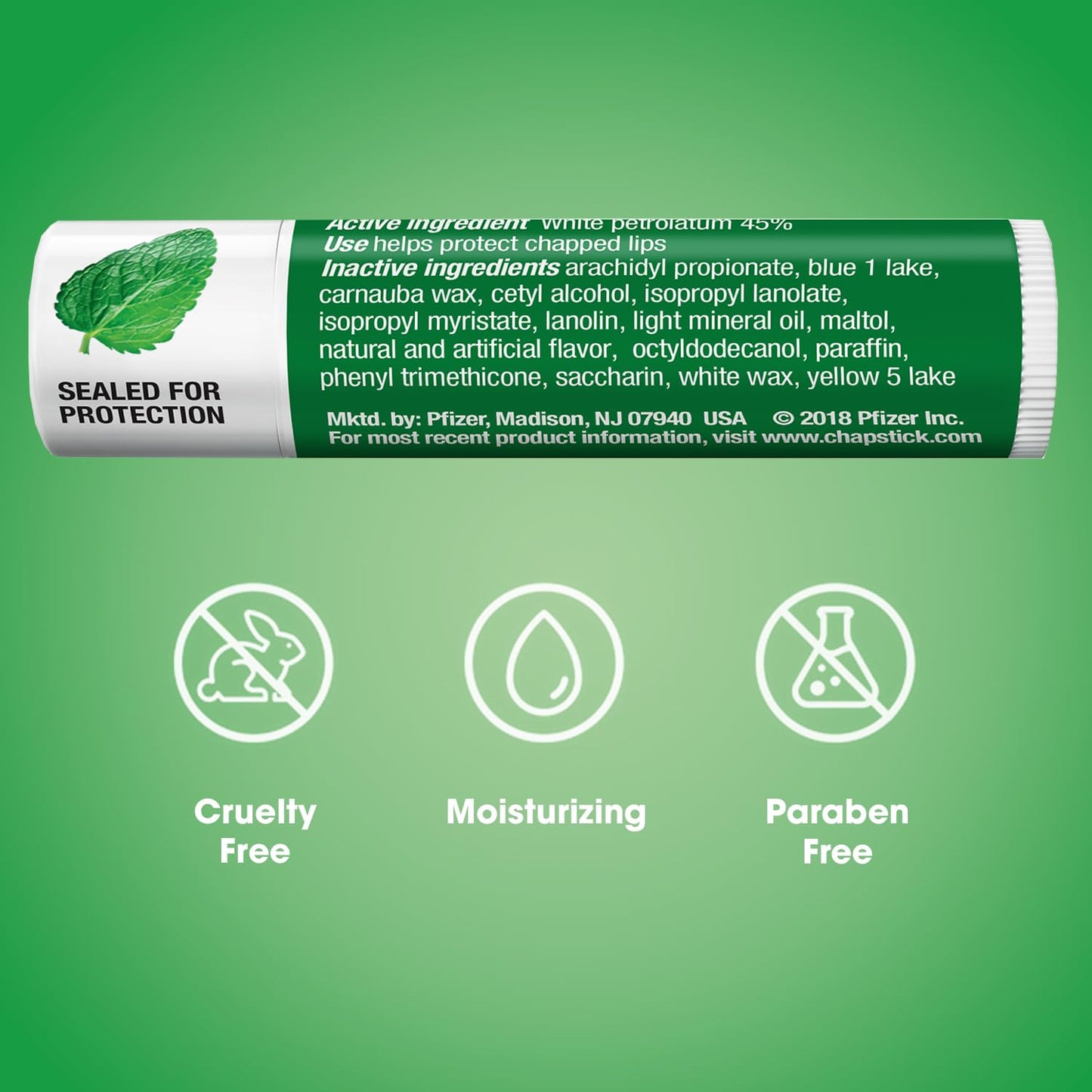 ChapStick Classic Spearmint, 12-Stick Refill Pack