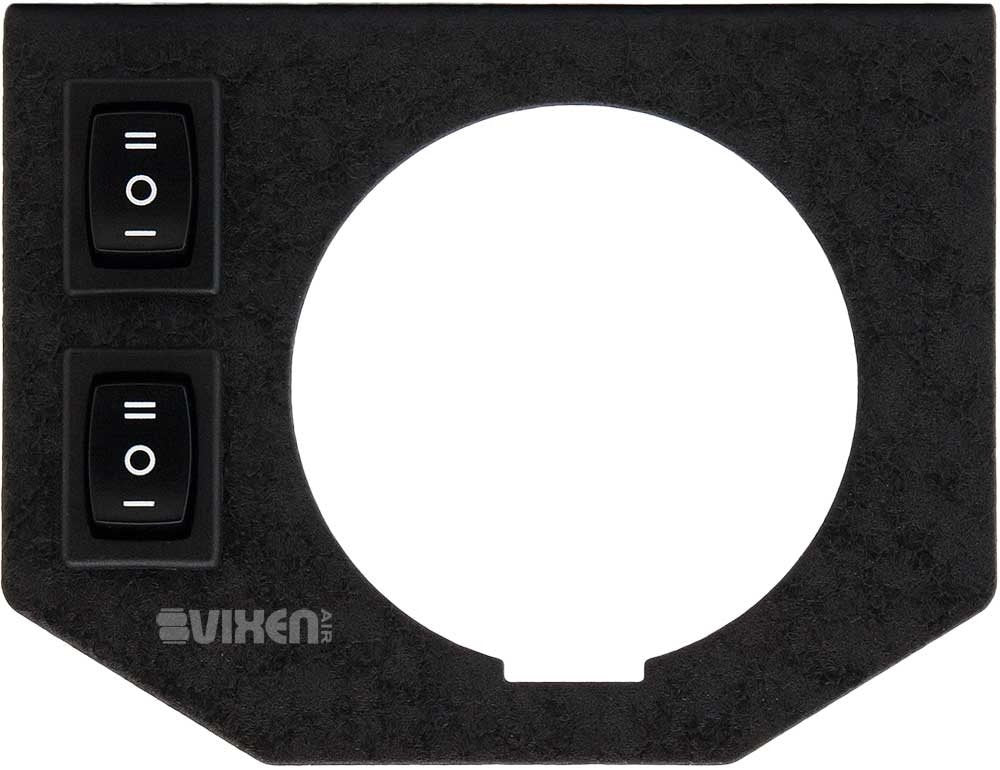 Manómetro de Presión de Aire Vixen Air 2 Pulgadas con Aguja Doble y Panel de Instrumentos de Metal