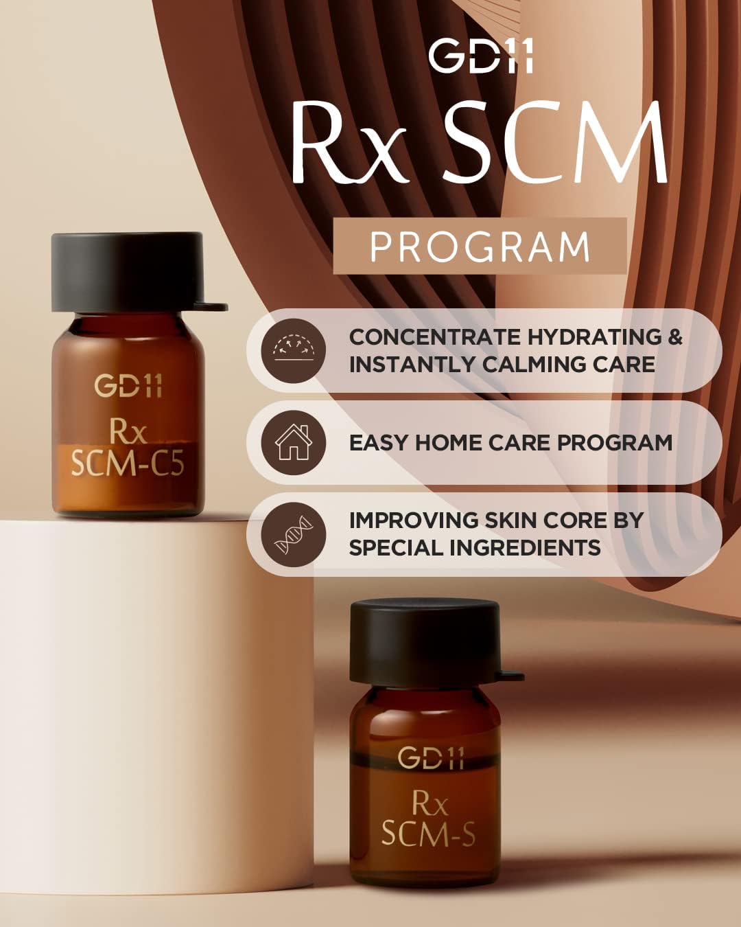 Suero facial con exosomas del programa Rx SCM | Regeneración de la piel, hidratación intensiva, suero facial humectante con CICA, alivia la piel irritada (2 ml + 5 ml)