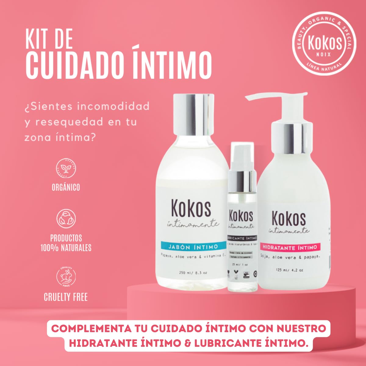KOKOS | Jabón Íntimo Femenino | Equilibra El PH | 250 Ml