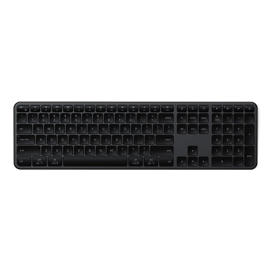 Teclado Inalámbrico SATECHI Negro Espacial Slim EX3 Bluetooth y 2.4 GHz