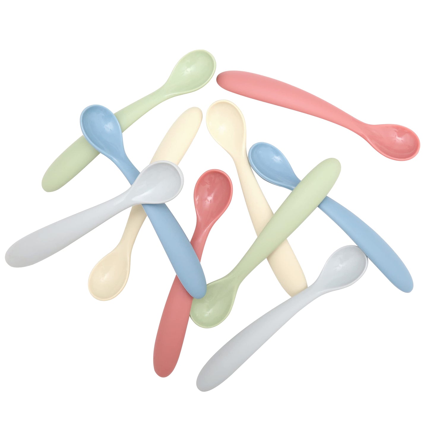 Cuchara de Silicona Dollop Azul para Bebé