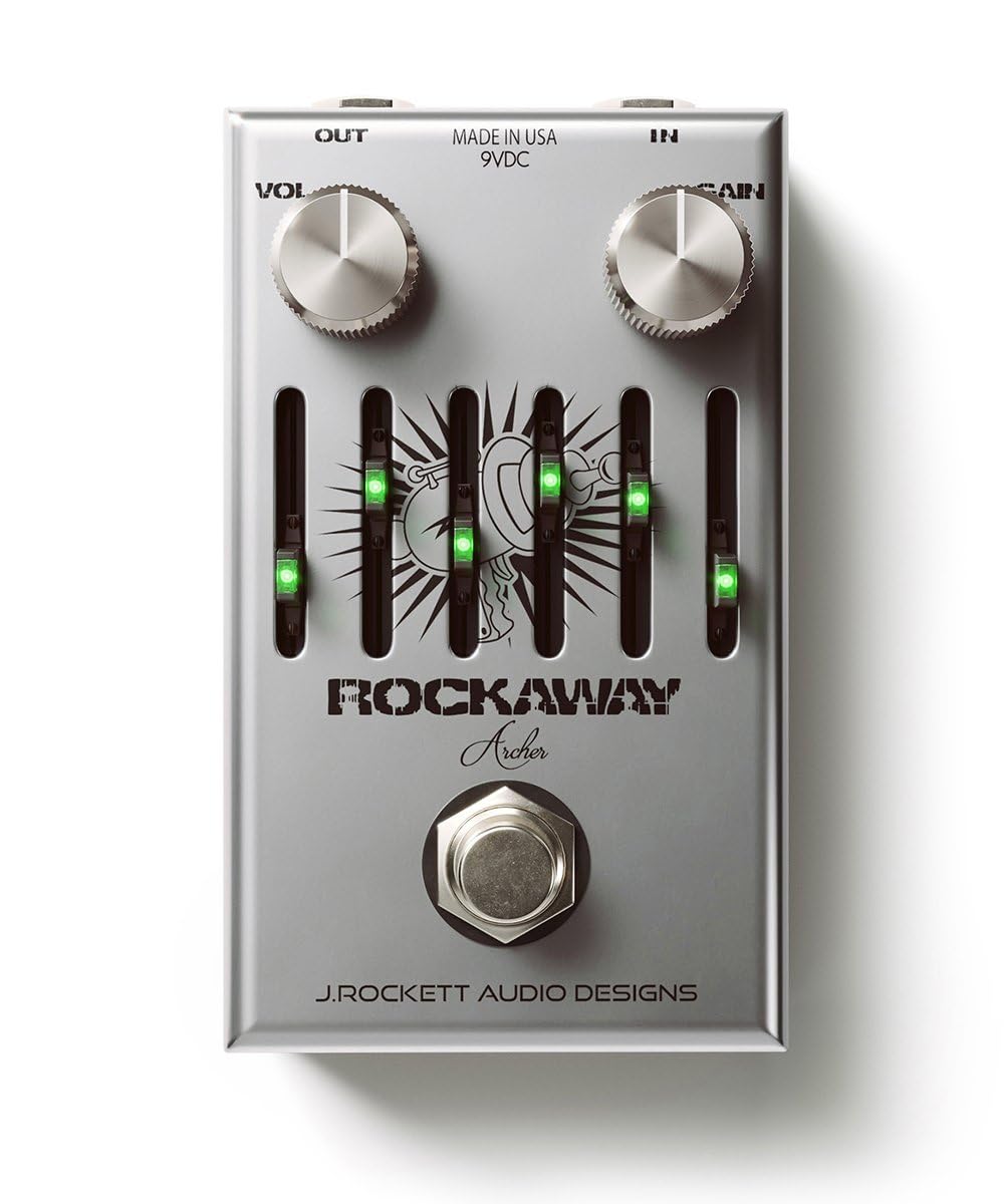 Pedal de Efectos de Guitarra J. Rockett Audio Designs Q Series Rockaway Archer Overdrive y 6 Bandas EQ