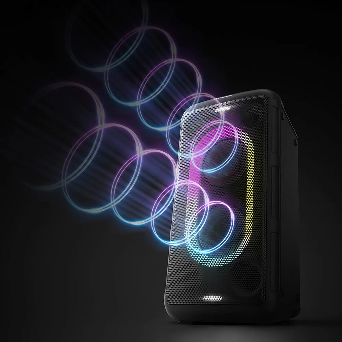 Altavoz Portátil Panasonic 150W Luz Multicolor para Fiesta y Karaoke
