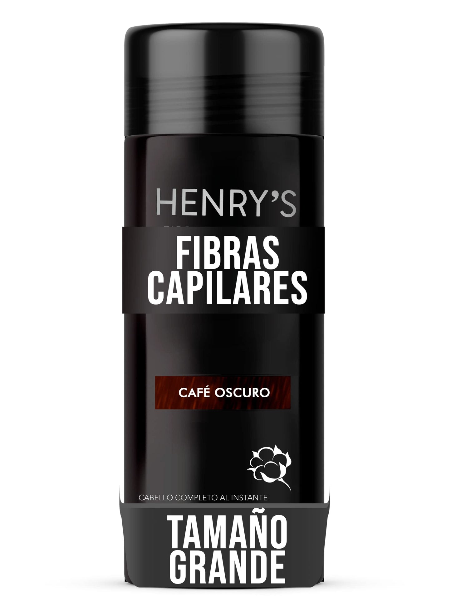 Fibras Capilares, CASTAÑO OSCURO, Solución para la Calvicie, Caida de Cabello, Alopecia o falta de Volumen. 27.5 gramos, Sin aplicador. Fibras de Construcción de Cabello. Ideal para el Cabello Delgado. Fibras de Algodón 100% Natural. Voluminizador y textu