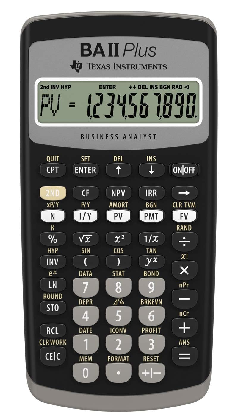 Calculadora Financiera Avanzada Texas Instruments BA II Plus Profesional