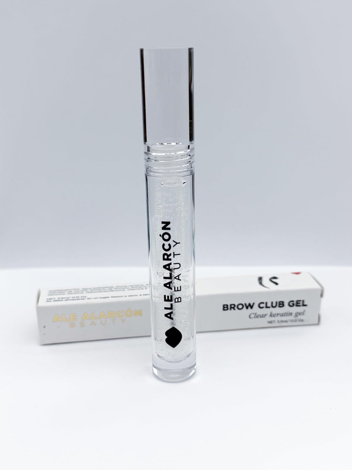 Ale Alarcon Beauty Gel Fijador de Cejas, Transparente, Fórmula con Keratina, Acabado Natural, Fijación de Larga Duración, Sin Residuos