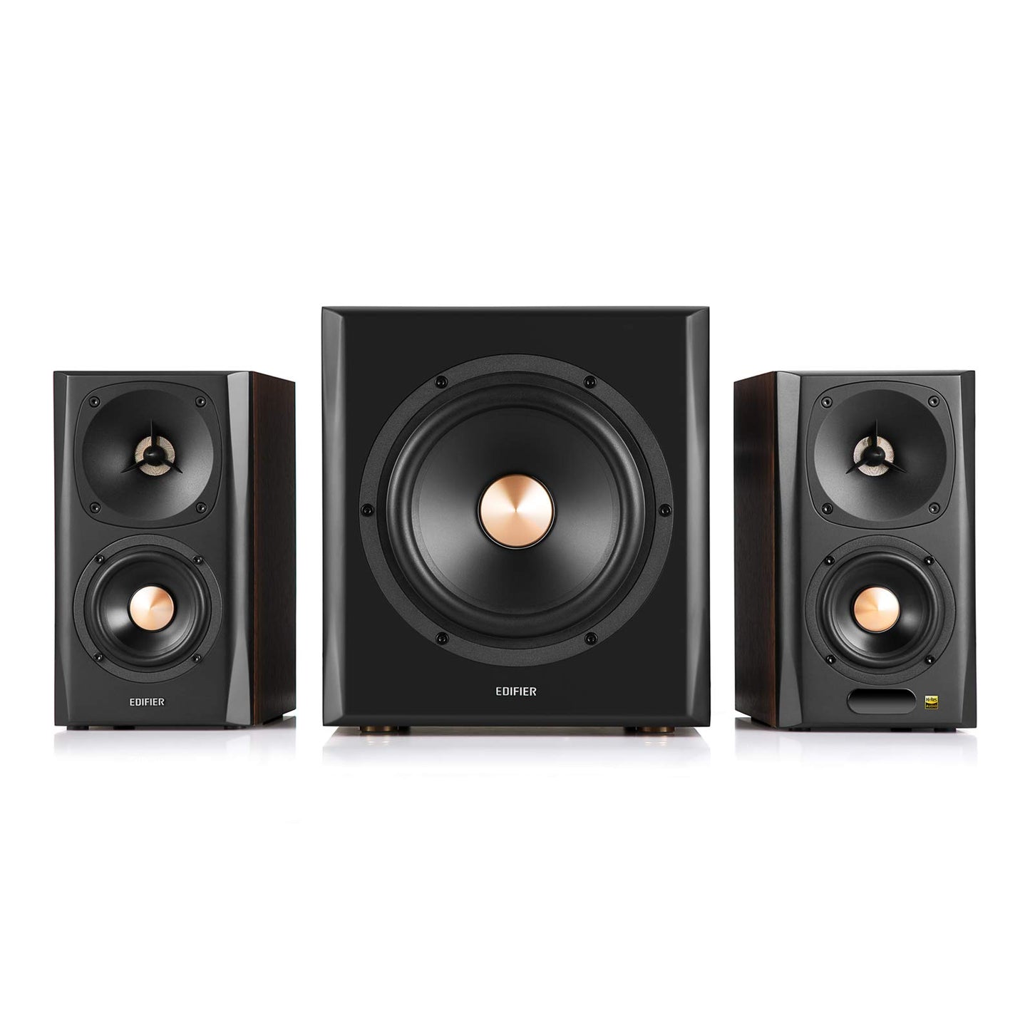 Edifier S360DB - Altavoz Bluetooth para estantería con subwoofer, Altavoces inalámbricos con Salida RMS de 155 W, Sistema de Audio Premium 2.1 para Salas de Juegos, Sala de Estar y guaridas