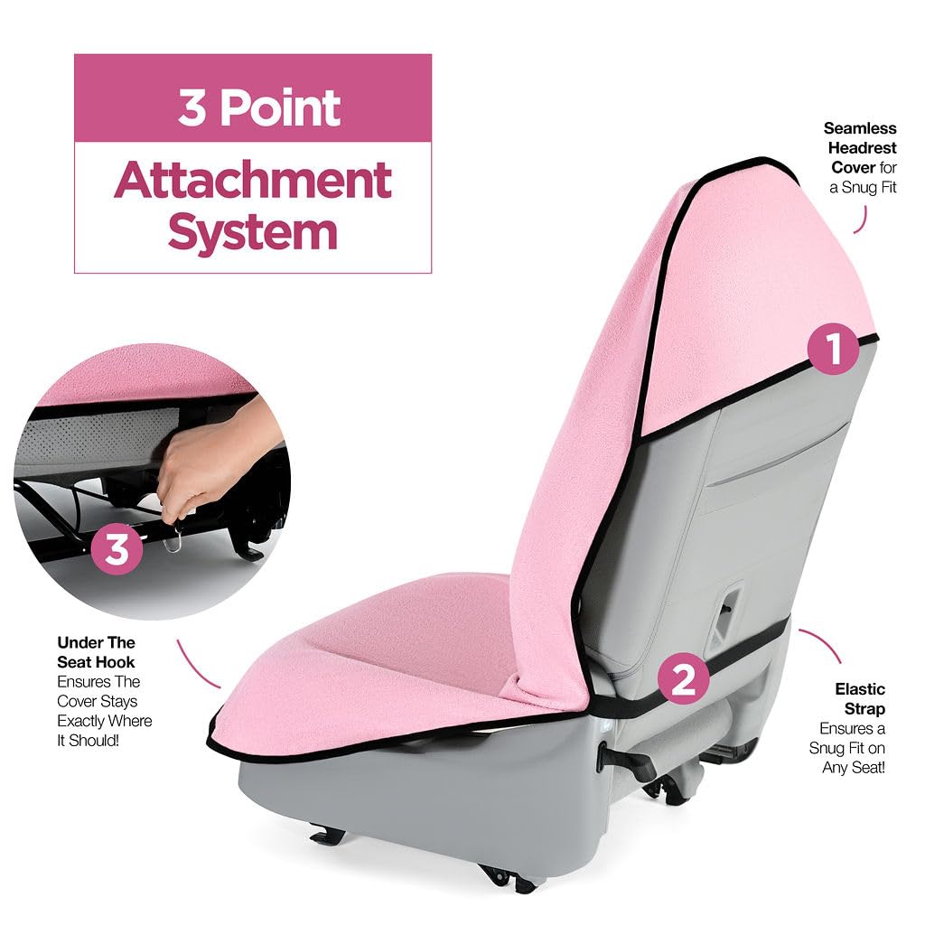 lebogner Funda Impermeable para Asiento de Coche con Sudoración para Después del Entrenamiento En El Gimnasio, Correr, Nadar, Playa Y Senderismo, Protector de Asiento de Cubo Antideslizante de Ajuste