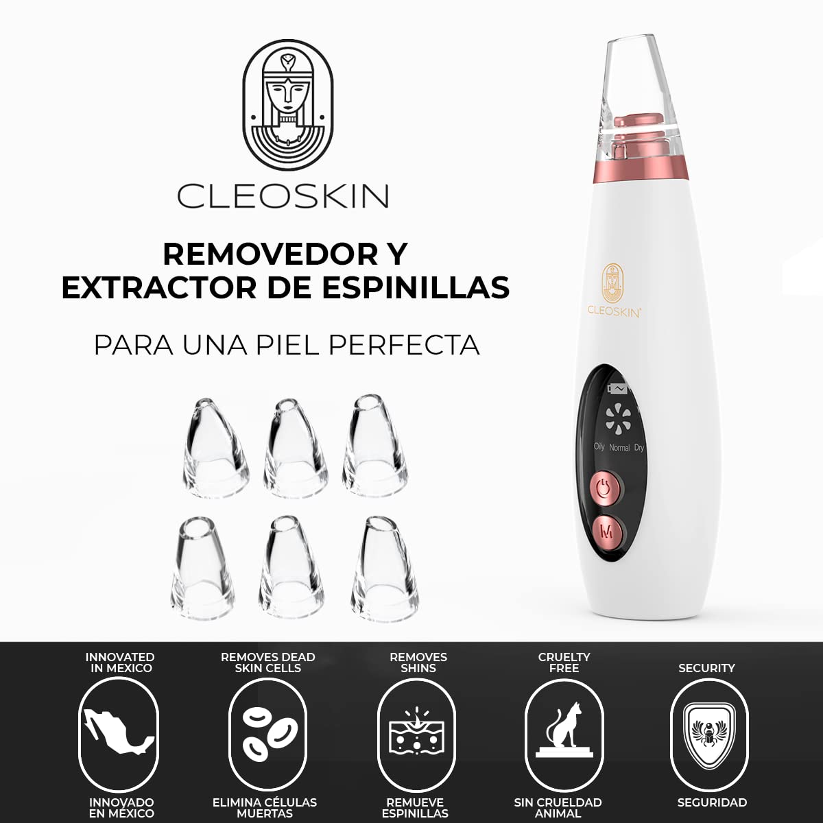 CLEOSKIN Turbo Removedor De Espinillas Limpiador Poros