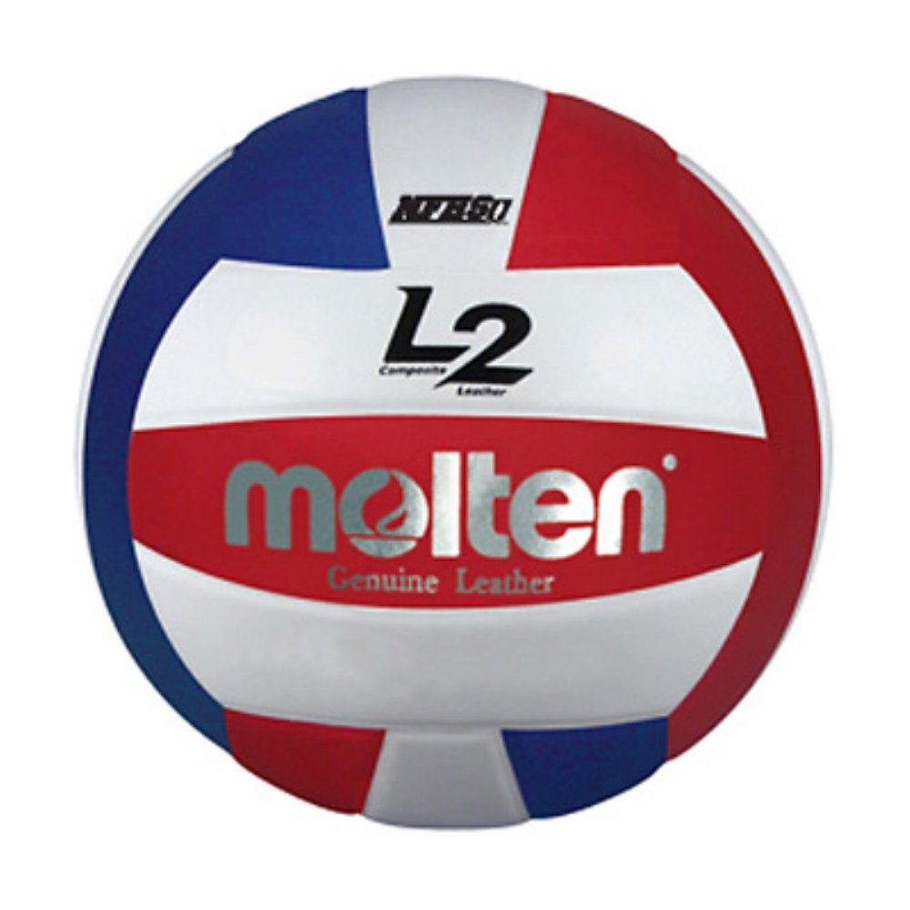 Balón de Voleibol Molten Premium Rojo Blanco Azul de Competencia Medida Oficial
