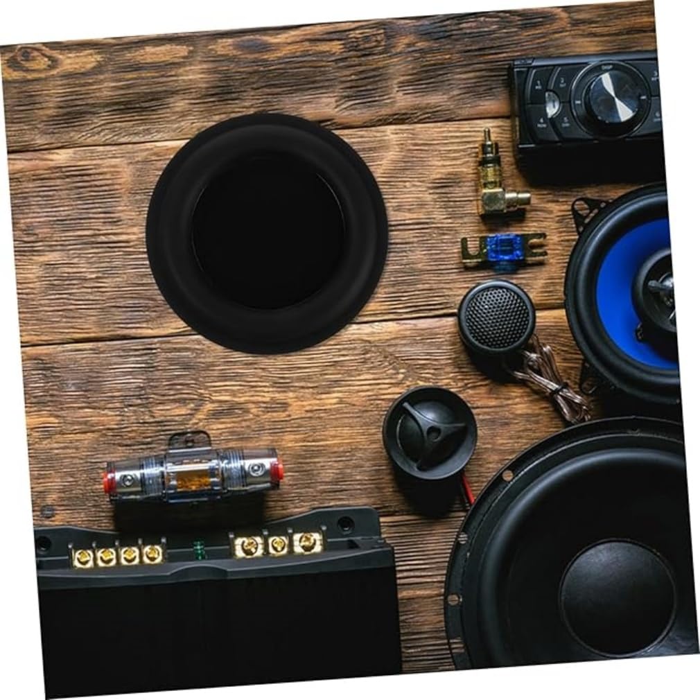 Película de radiador pasivo para subwoofer, membrana de altavoz de graves de 4 pulgadas, paquete de 2, reparación de altavoces DIY (redonda)