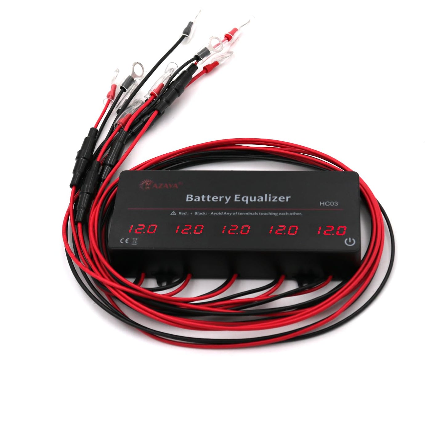 MAZAVA HC03 - Ecualizador de batería para baterías de 12/24/36/48V/60V equilibrador de voltaje 5S interruptor táctil activo de plomo ácido driver de batería