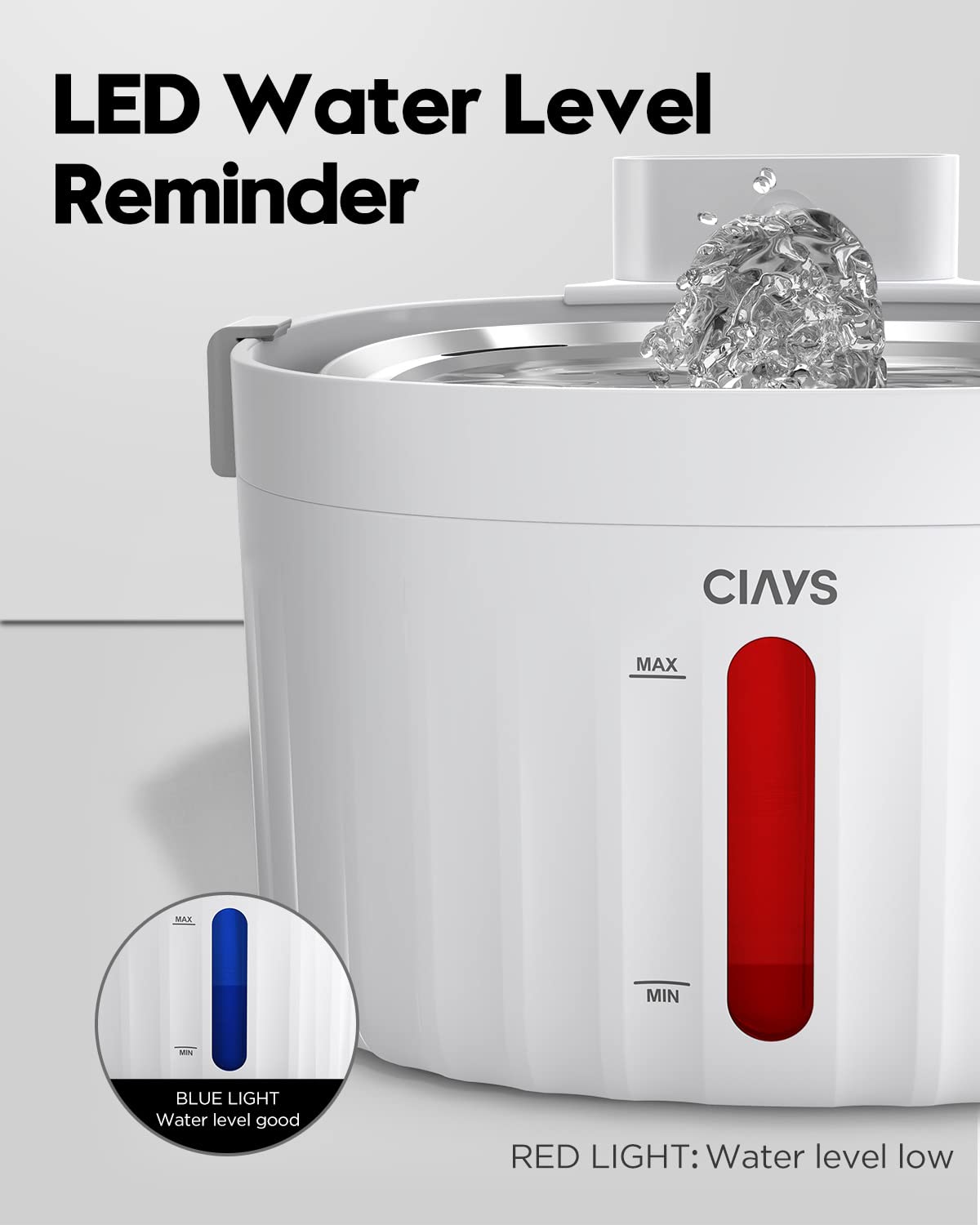 Ciays Fuente de Agua para Gatos