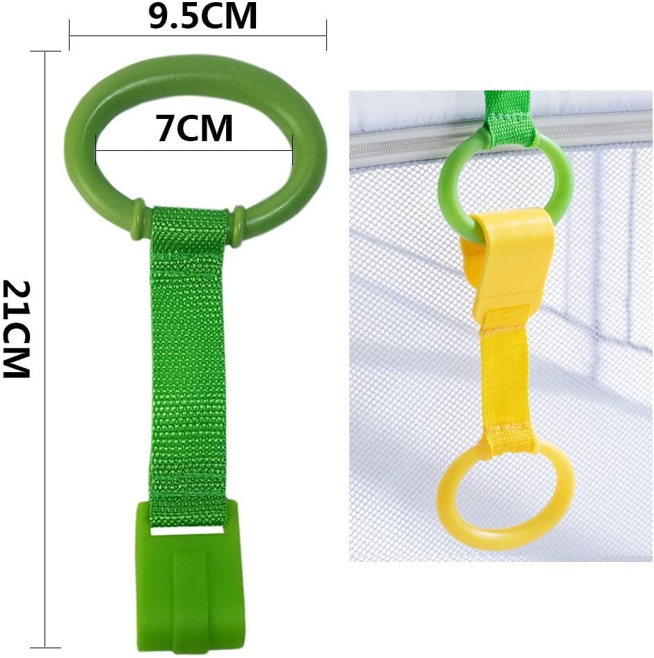 Anillos para Cuna de Bebé Clips de Mano Extraíbles Educativos para Niños Pequeños