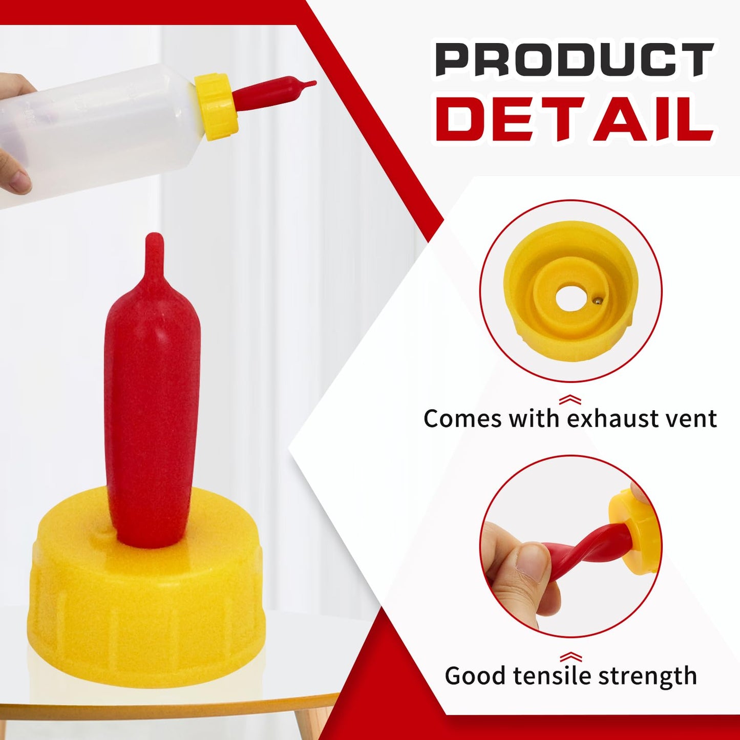 20 chupetes de goma suave para pezones de cabra para alimentar a cachorros, potro, pantorrilla, animales pequeños, atornillados, botella de coque de coque (amarillo)