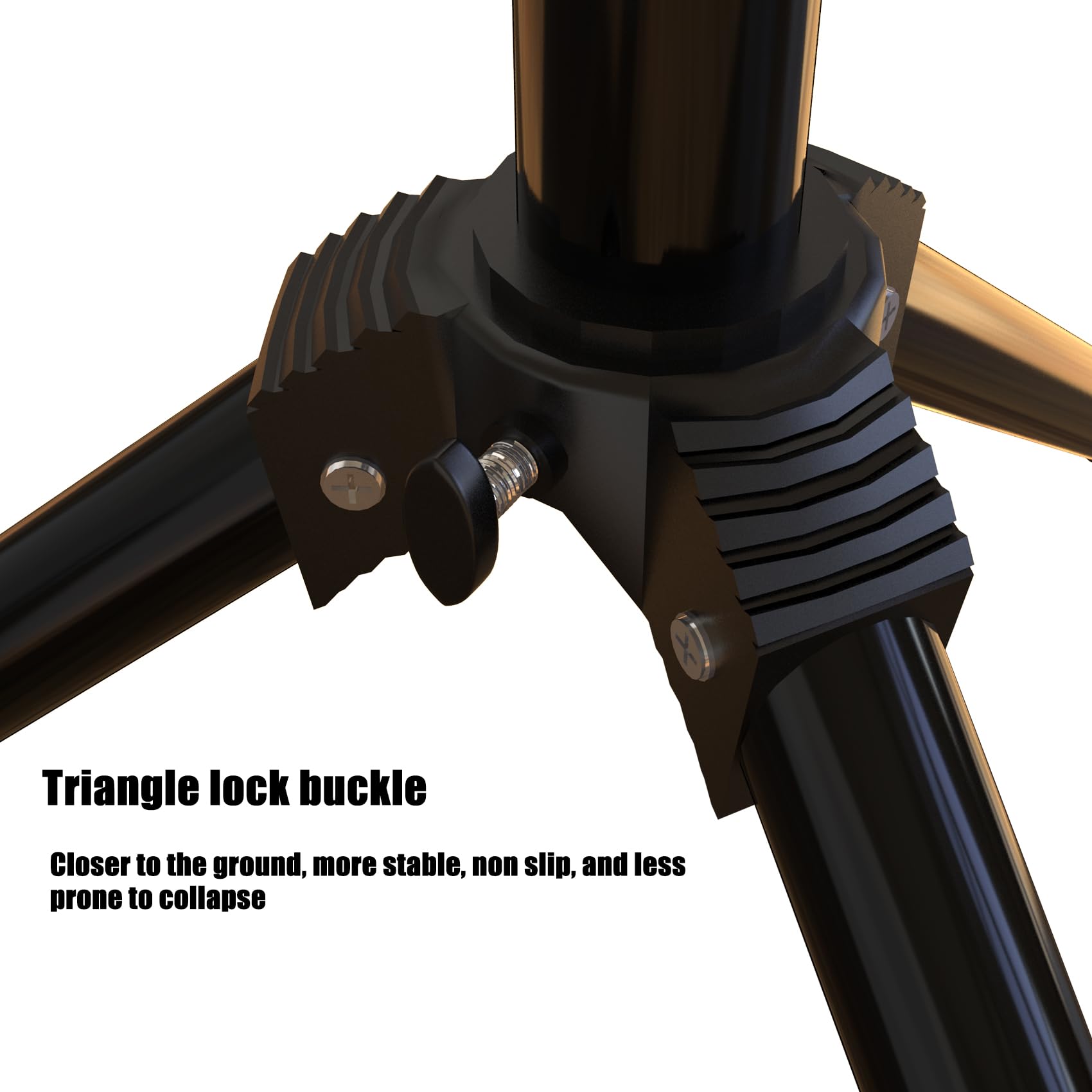 Soporte de Ventilador Holográfico 3D con Base Multifunción y Trípode Plegable de 15.5 a 39.5 Pulgadas