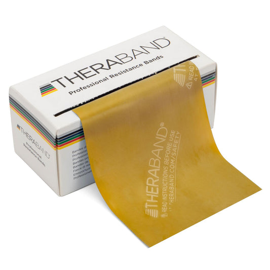 Bandas de Resistencia TheraBand Profesional Látex Portátiles para Rehabilitación y Fitness 5.5 Metros