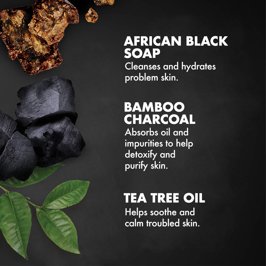 Exfoliante Corporal SheaMoisture African Black Soap con Carbón de Bambú