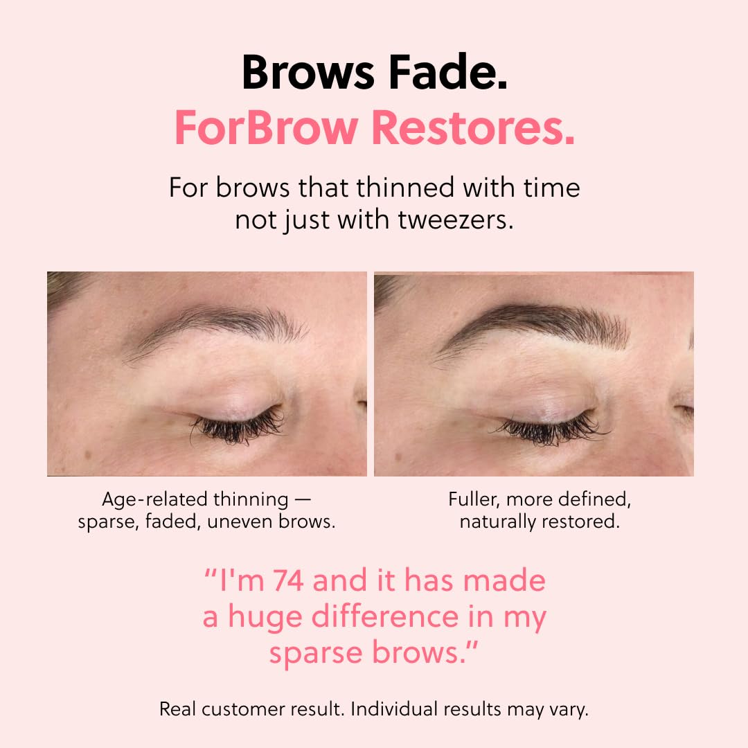 Suero de Crecimiento para Cejas ForBrow Natural y Orgánico Vegano Libre de Crueldad Animal para Mayor Densidad