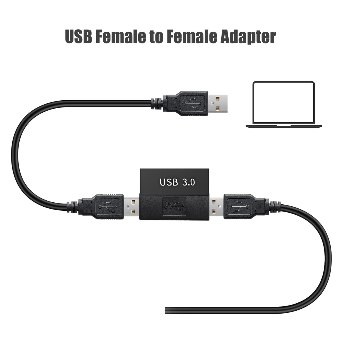 Adaptador USB Tipo A 3.0 Hembra a Hembra