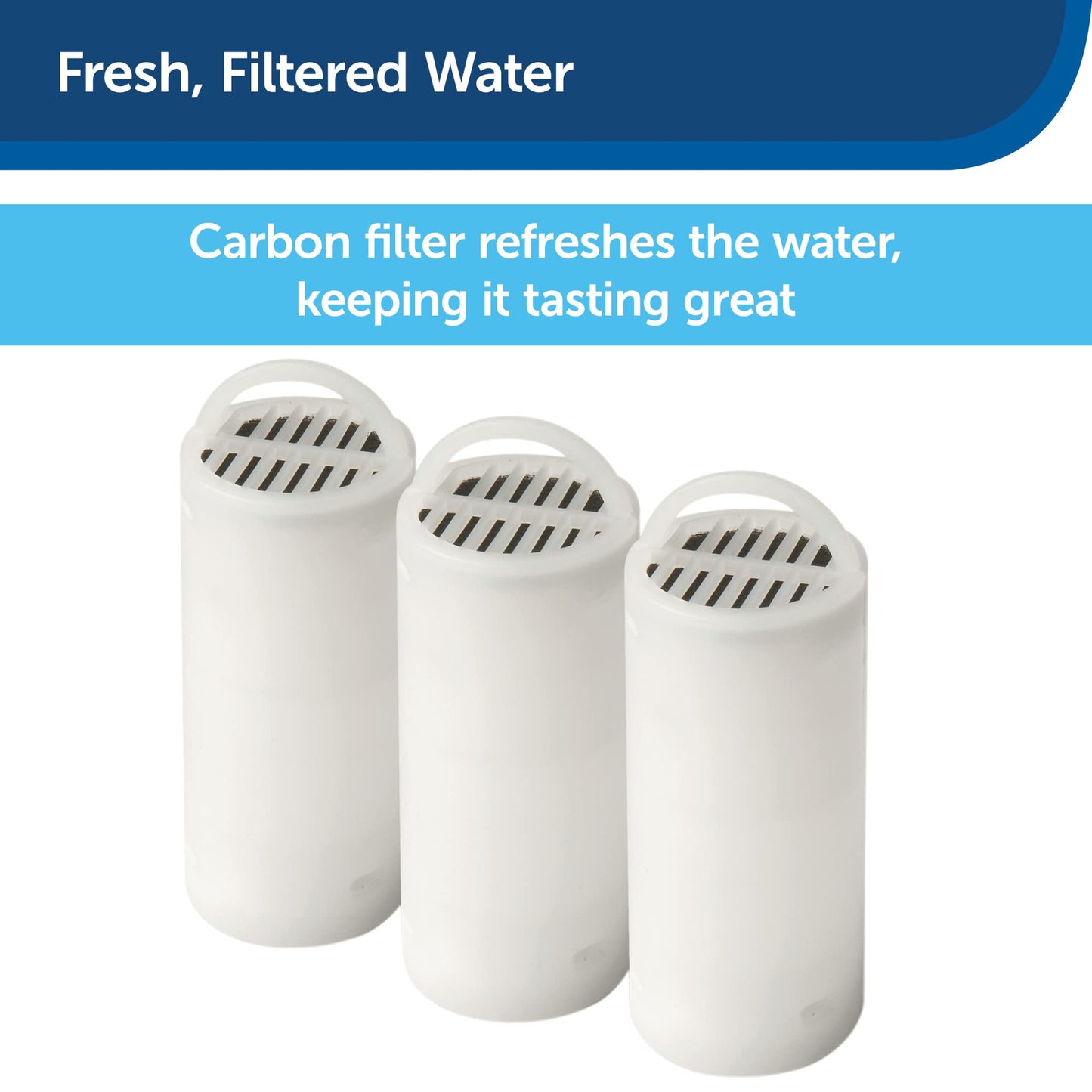 Filtros de Carbón Premium PetSafe Drinkwell 360 para Fuente de Agua de Perros y Gatos Paquete de 12