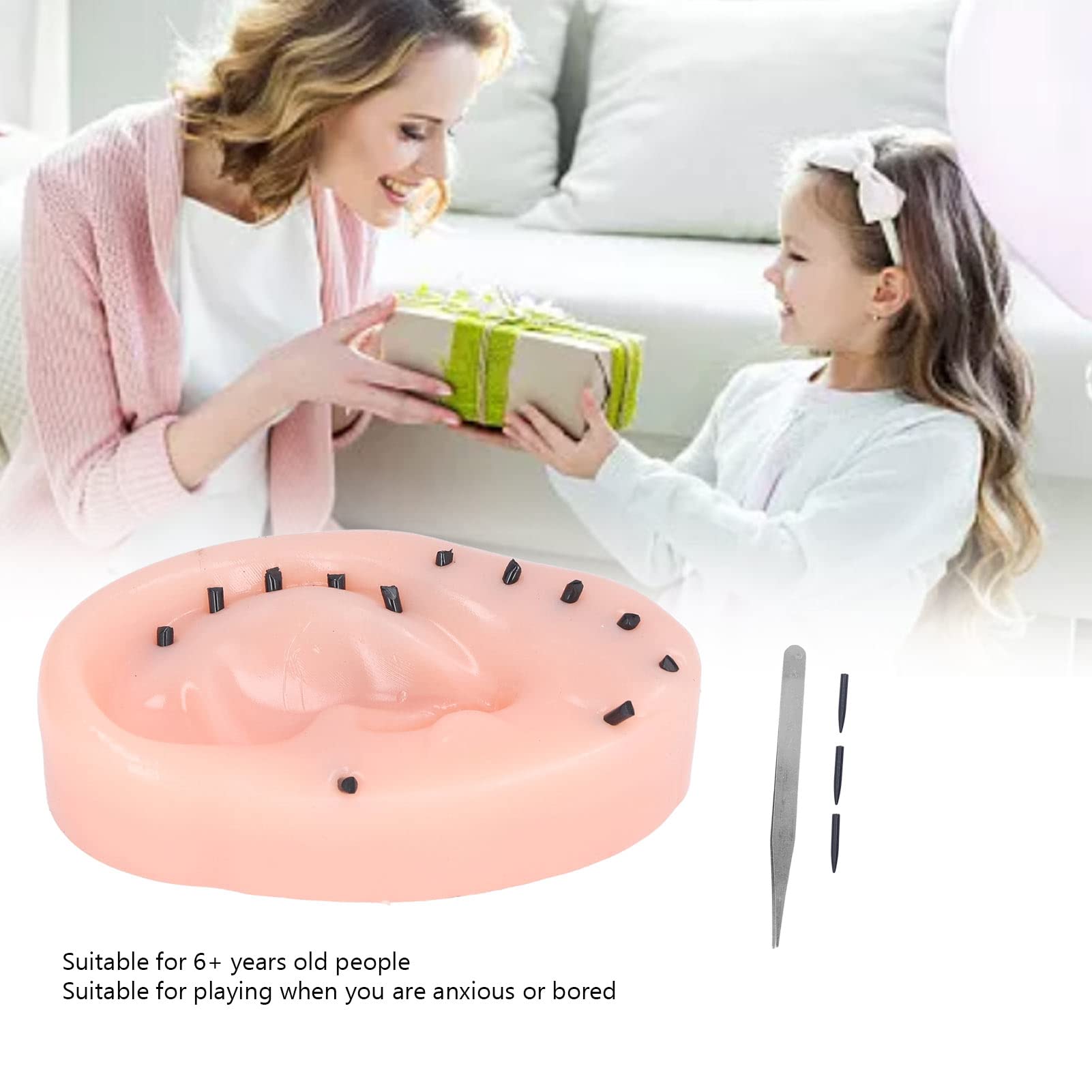 Juguete de Popper de Espinillas de Oreja Novedoso, Juguete Removedor de Espinillas para Aliviar el Estrés, Espinillas Divertidas Que Hacen Estallar, Juguete para Hacer Estallar Espinillas