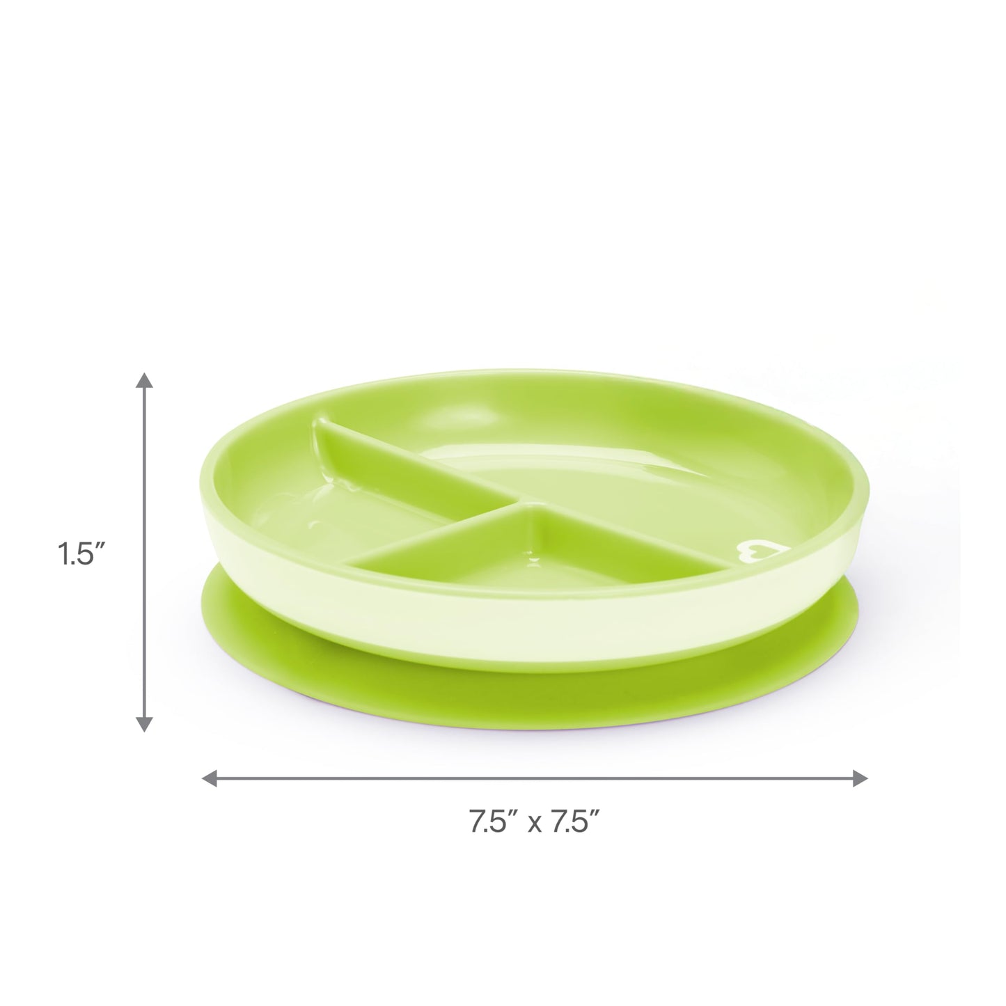 Platos De Succión Dividida Munchkin Rosa Morado para Niños Pequeños