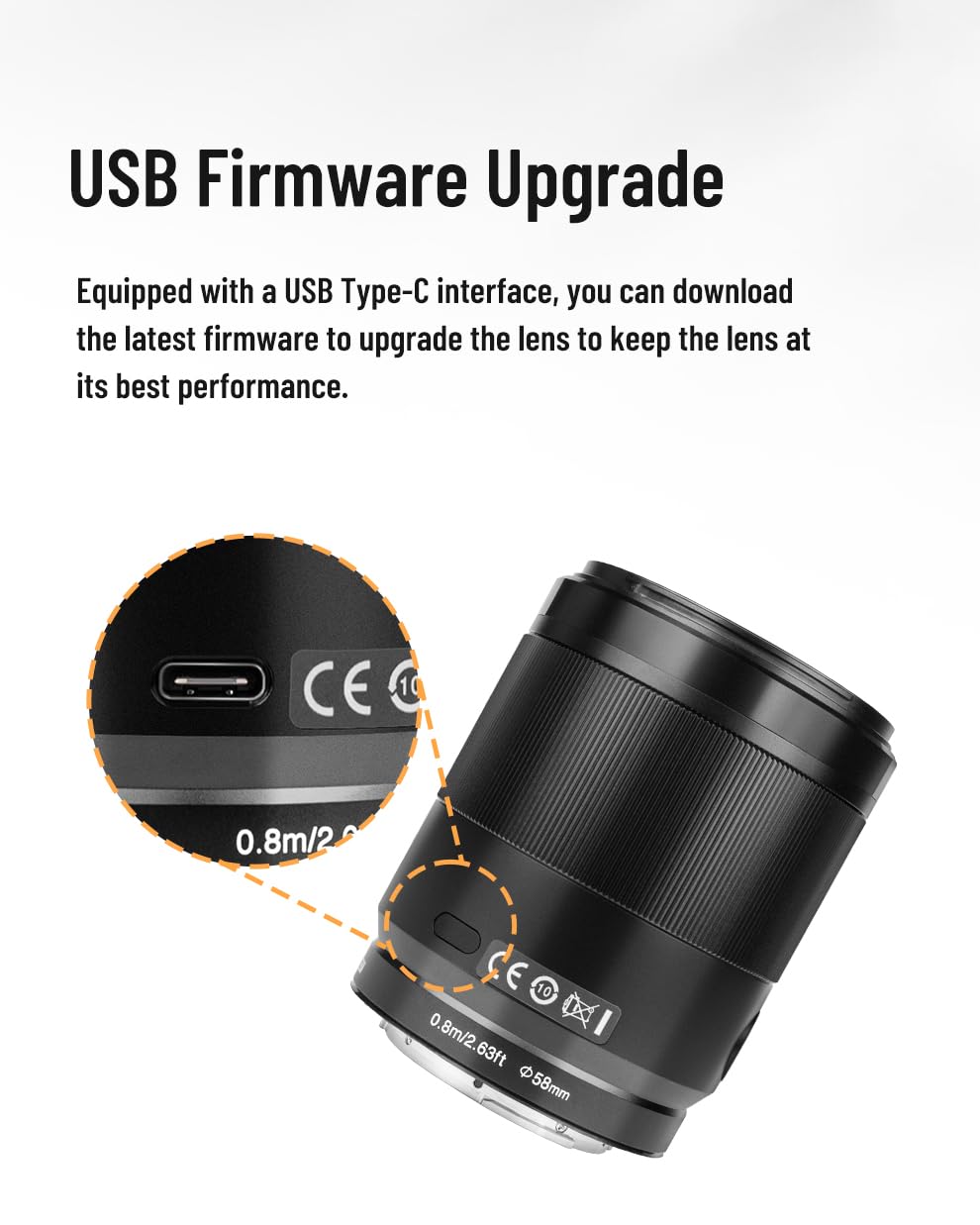 Lente Prime Marco Completo YONGNUO 85 mm Apertura Grande para Cámaras Sony E Mount sin Espejo Cuerpo Metálico